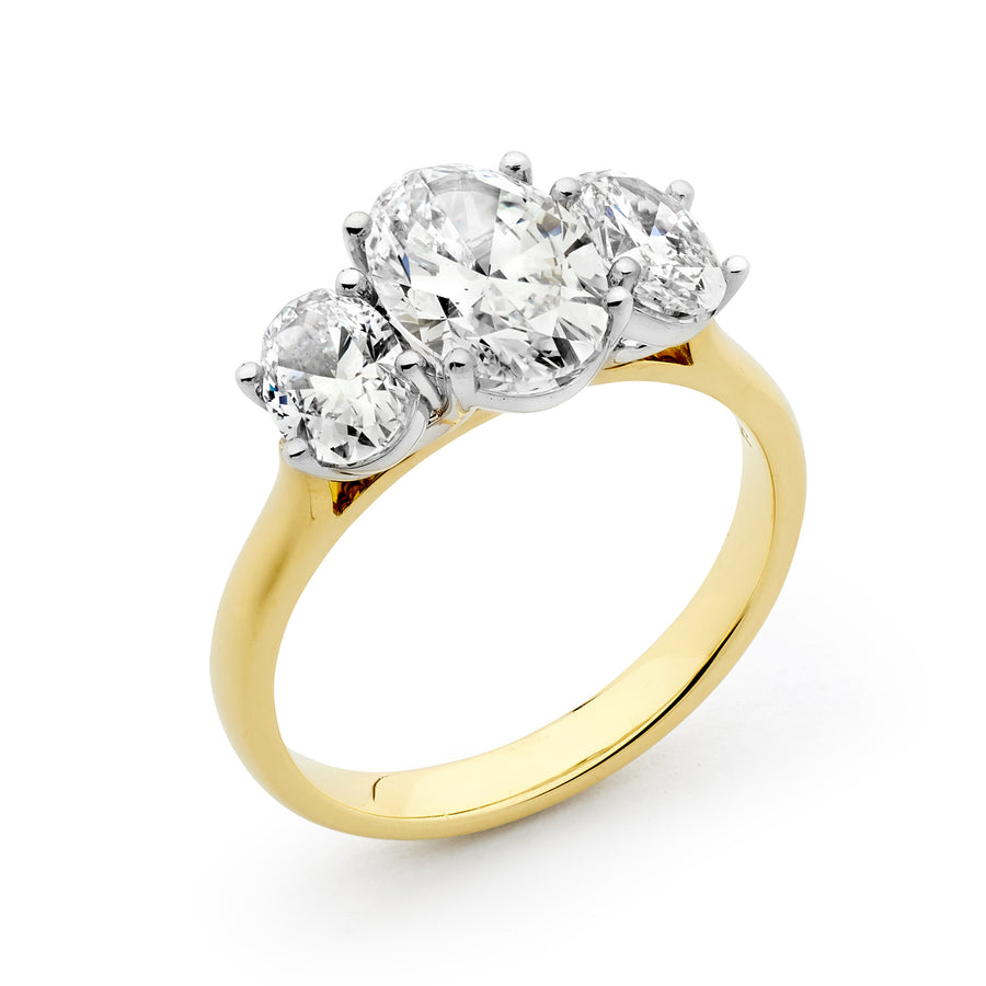 'Isadora' Trilogy Diamond Engagement Ring