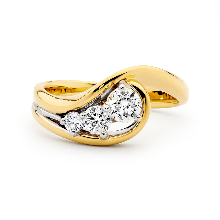 'Harmony' 0.48ct Diamond 18ct Gold Ring