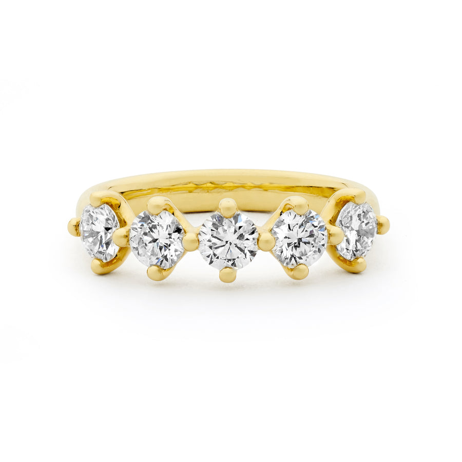 'Lumia' 1.00ct Claw Set Cardinal Diamond Band