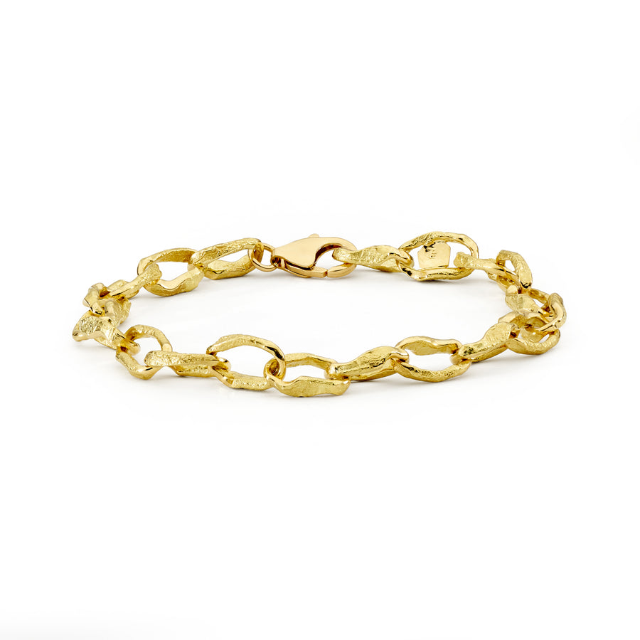 'Sunwoven' 18ct Yellow Gold Link Bracelet