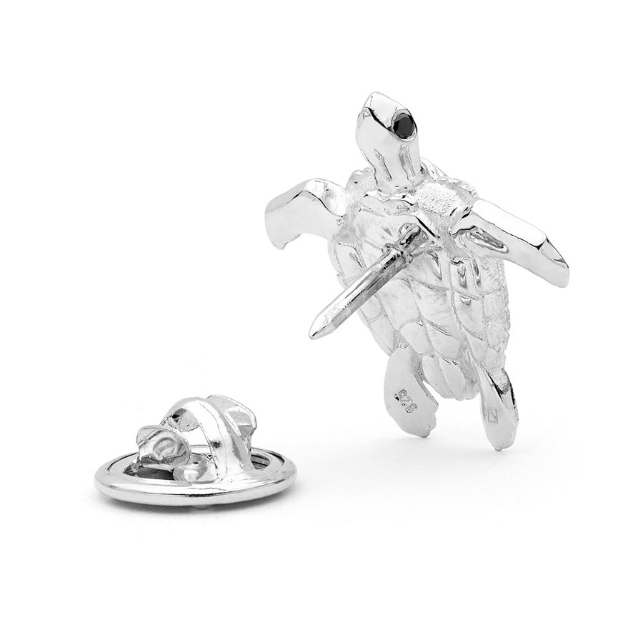 'Loggerhead Turtle' Sterling Silver Pin