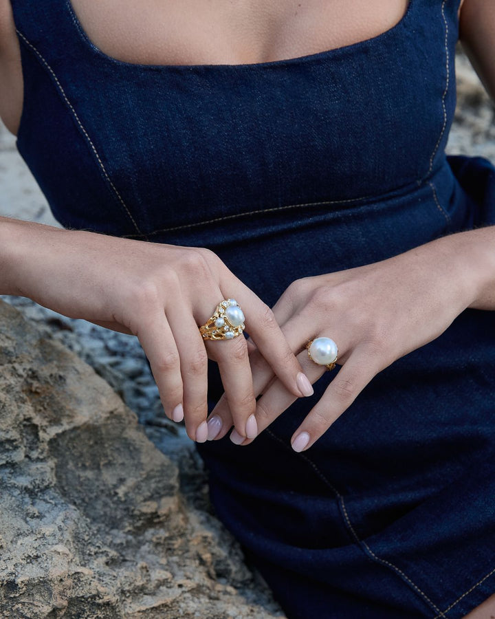 'Rockpool' Australian South Sea Pearl Ring