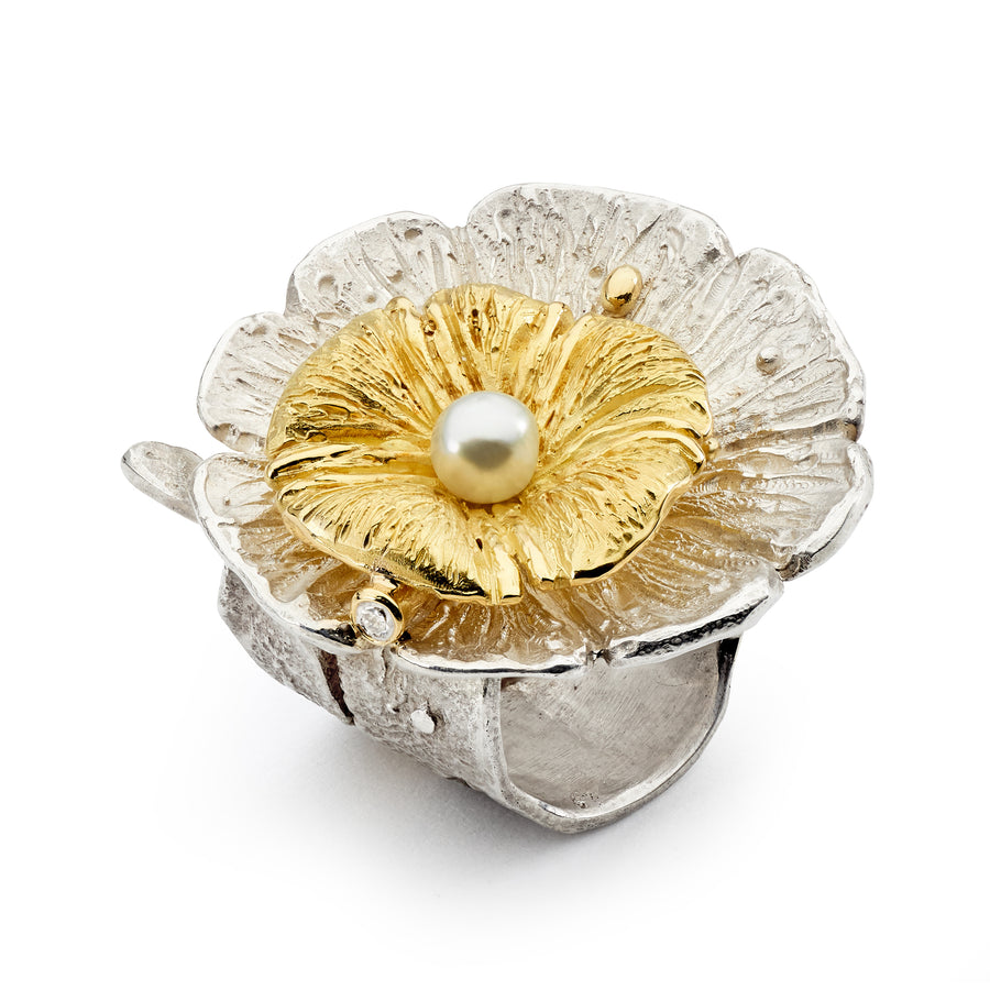 'Forever a Flower' Australian South Sea Pearl Ring