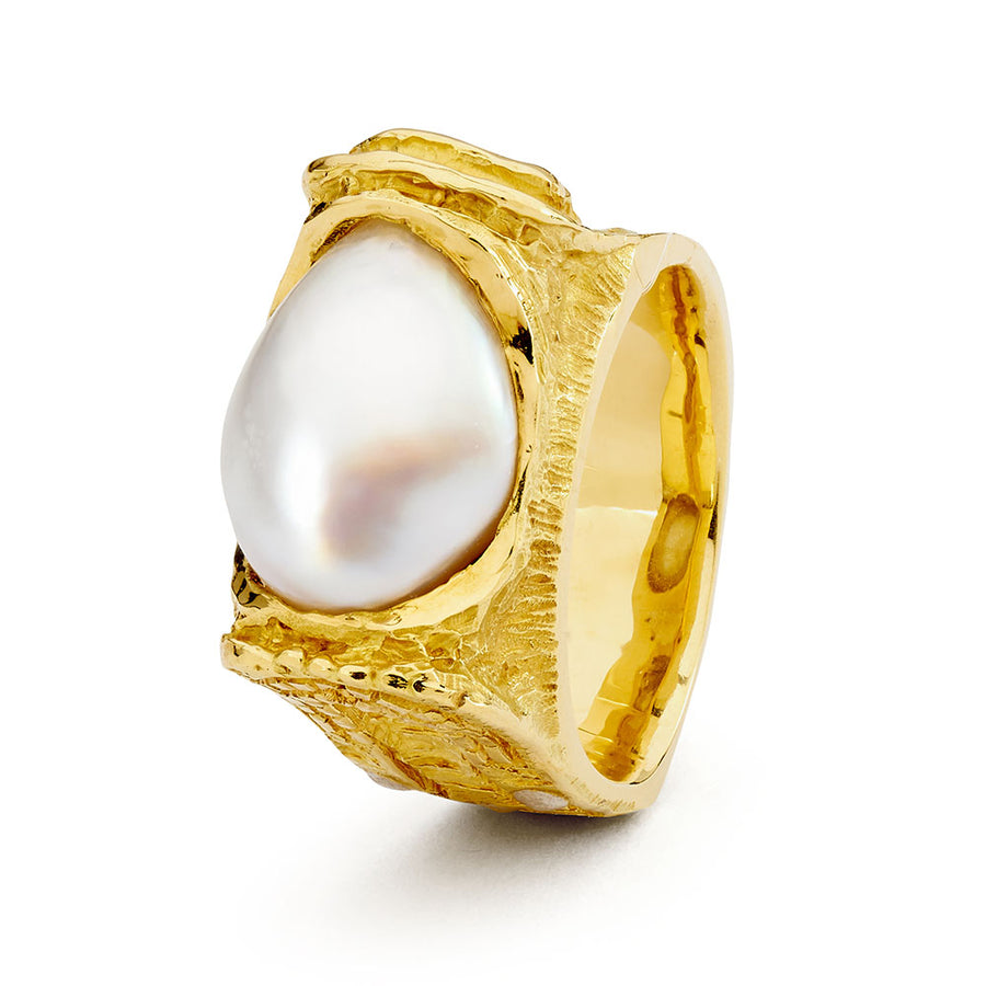 'Serenity' Baroque South Sea Pearl Ring