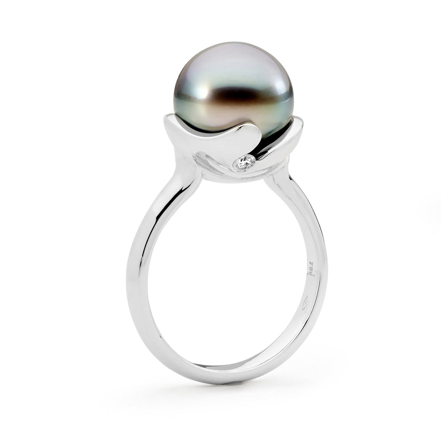 'Tahitian Dream' 18ct White Gold Tahitian Pearl Ring