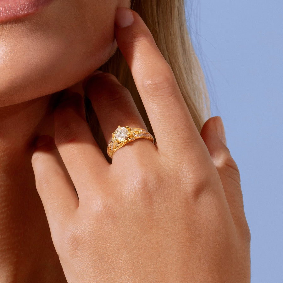 'Golden Sunset' Diamond Ring