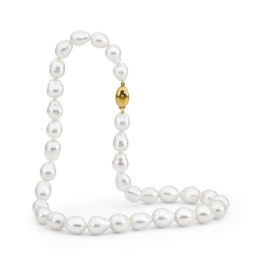 Baroque Australian South Sea Peark Strand Necklace