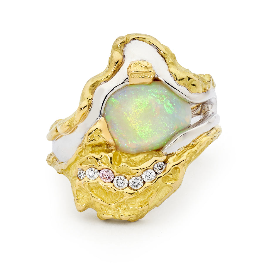 'Wanderlust' Opal & Diamond Ring