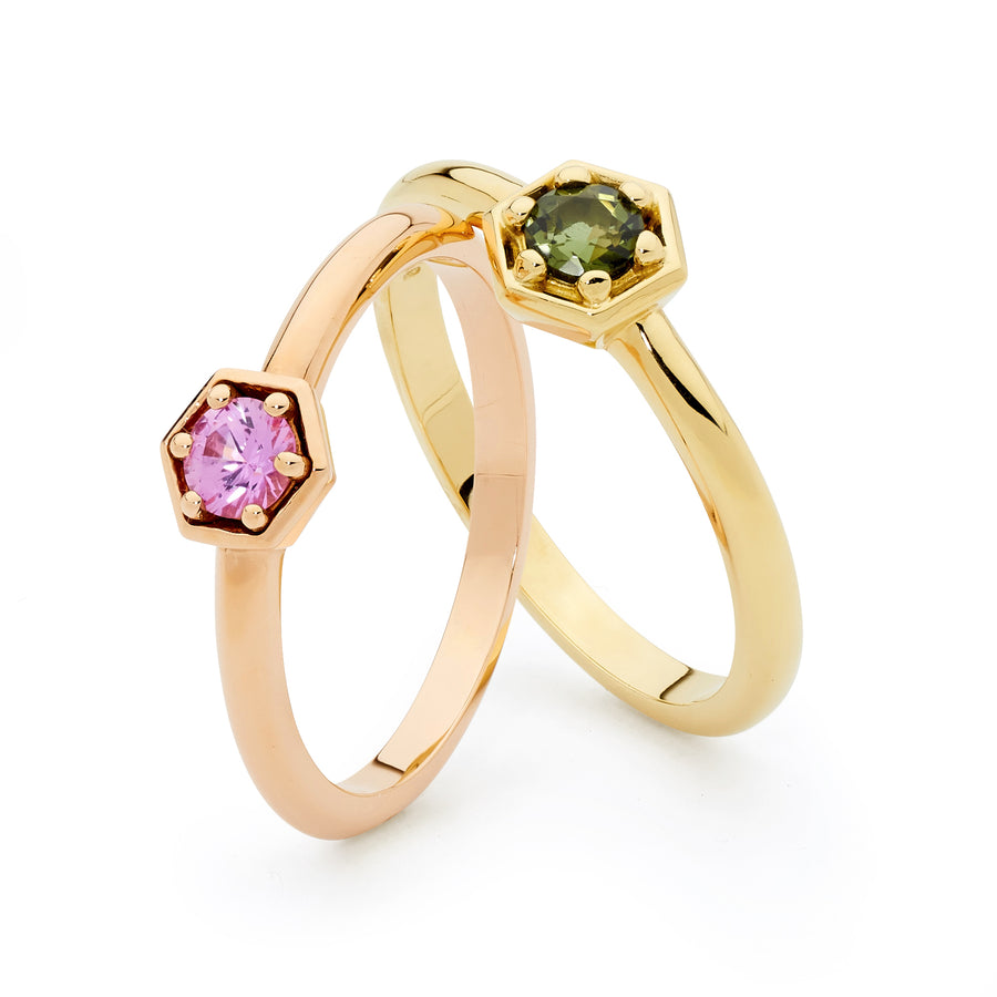 'Ondara' 18ct Gold Birthstone Ring