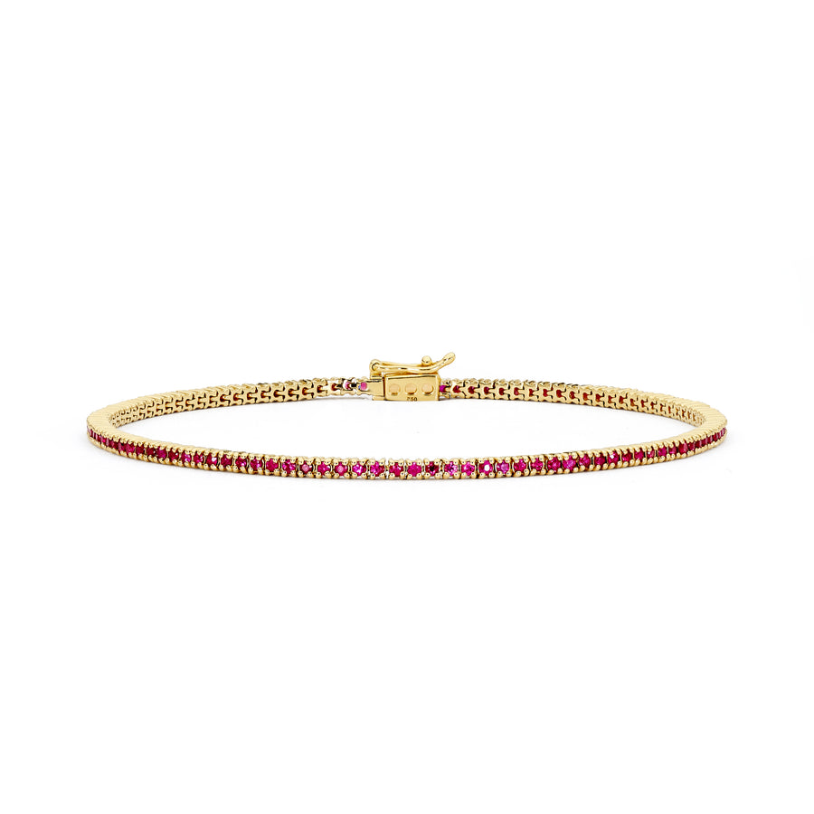 1.20CT CLAW SET RUBY TENNIS BRACELET