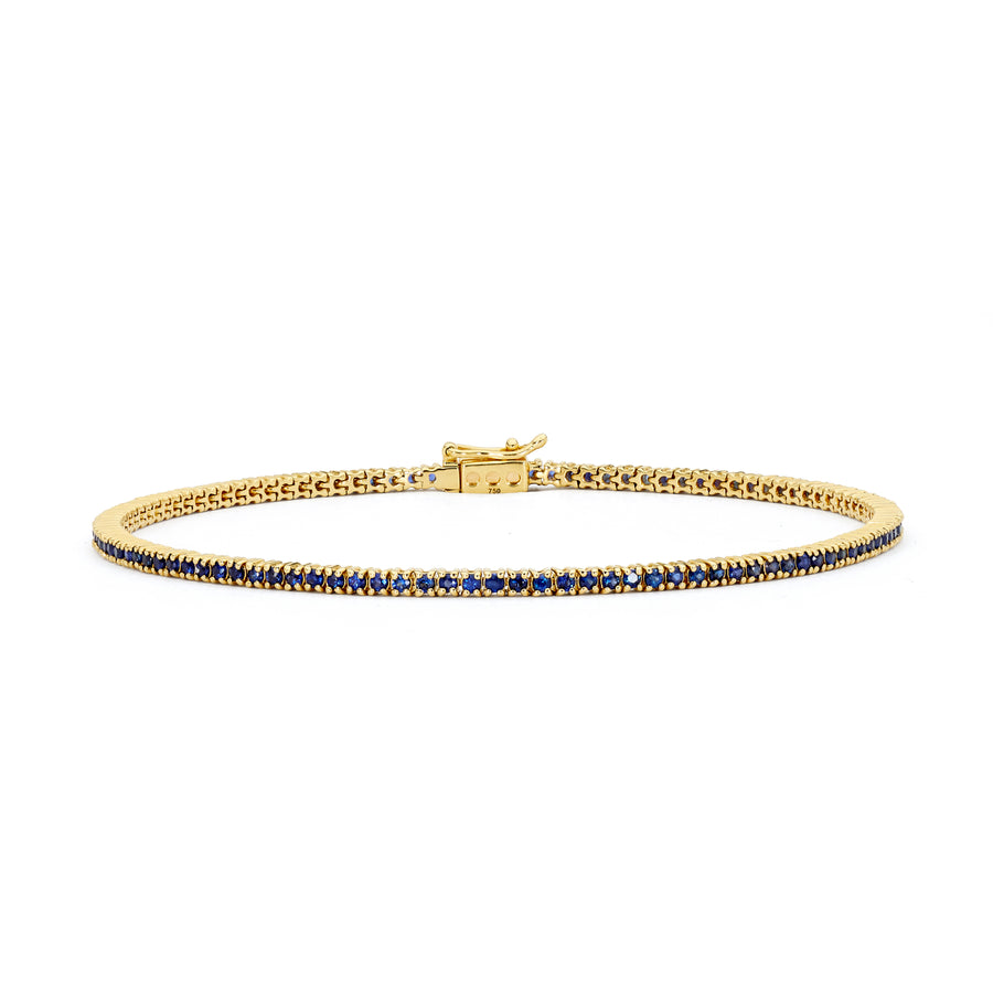 1.25CT CLAW SET SAPPHIRE TENNIS BRACELET