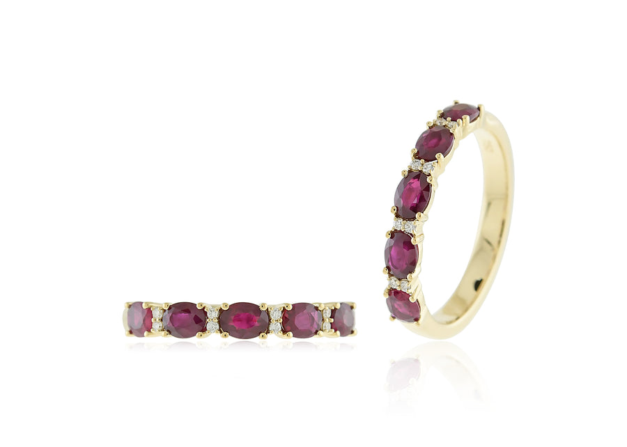 'Ruby' Yellow Gold Ring