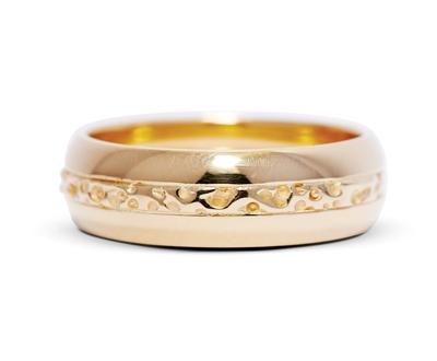 Gold mens ring