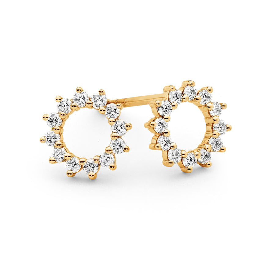 'Eternal' Diamond Halo Stud Earrings