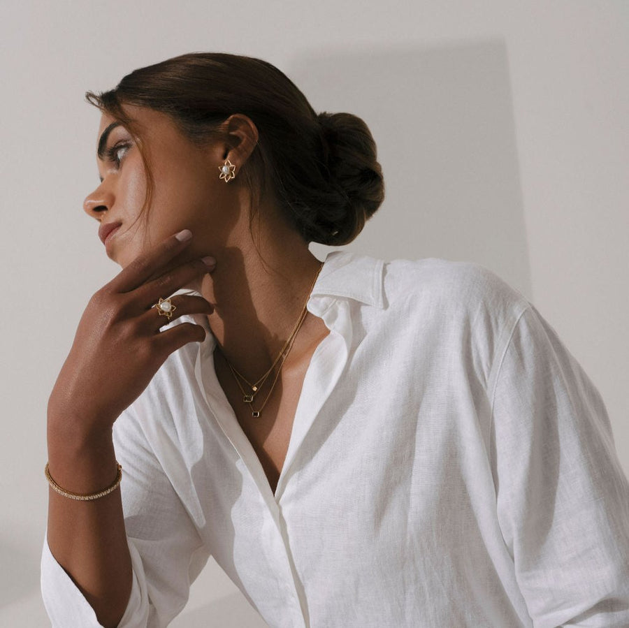 'Wildflower' South Sea Pearl Earrings