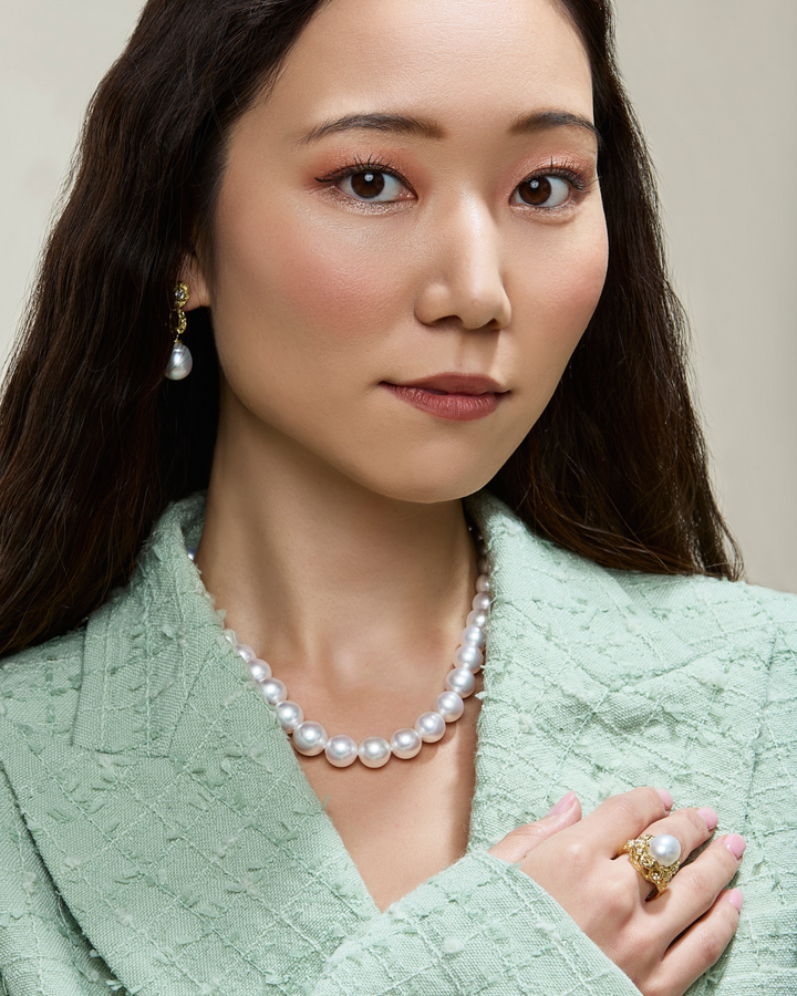 South Sea Pearl Round Strand Necklace