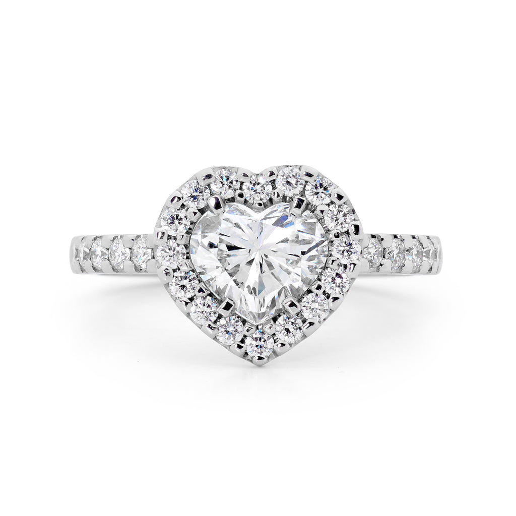 Heart shaped diamond ring – Linneys Jewellery - Main Image