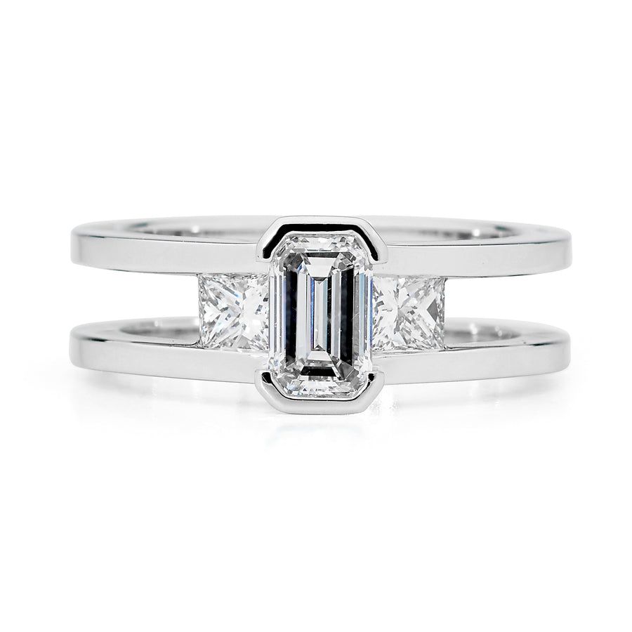 Emerald cut diamond ring online jewellery shop perth jewellery stores jewellery stores perth australian jewellery designers bridal jewellery australia diamonds perth diamond rings perth designer engagement rings engagement rings perth diamond engagement rings