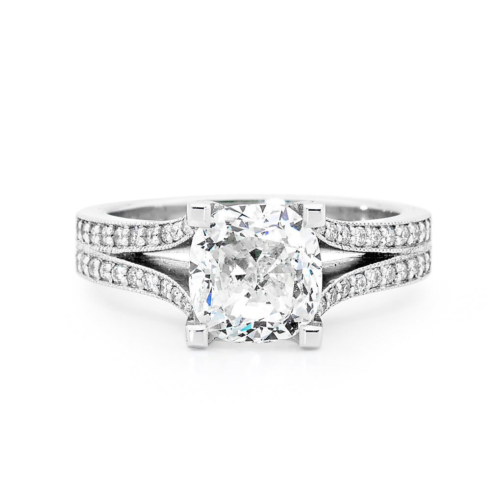 Centre Stone Cushion Cut Diamond Ring – Linneys Jewellery