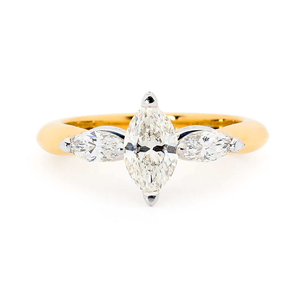 Marquise cut diamond ring – Linneys Jewellery - Main Image
