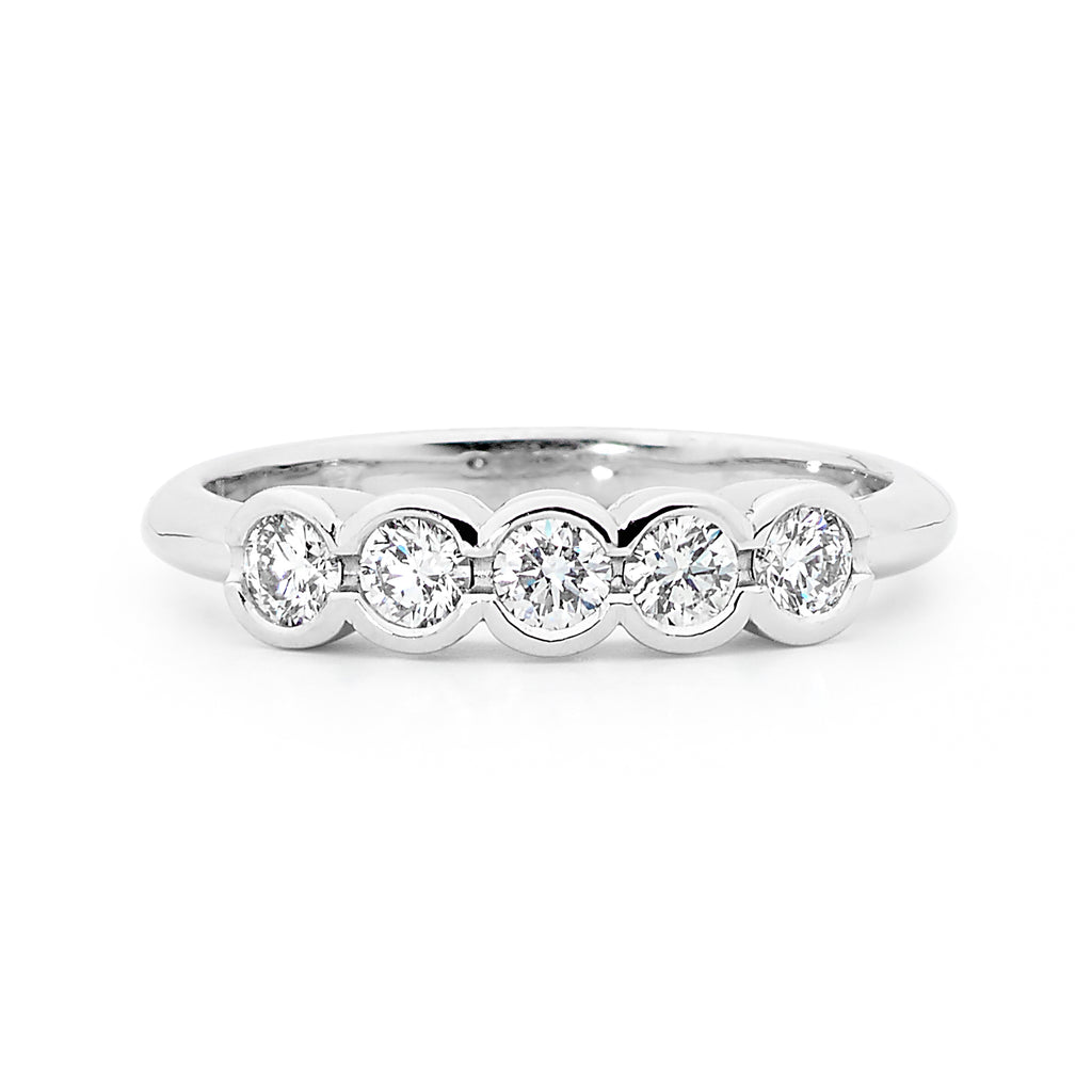 Bezel set diamond ring Linneys Jewellery