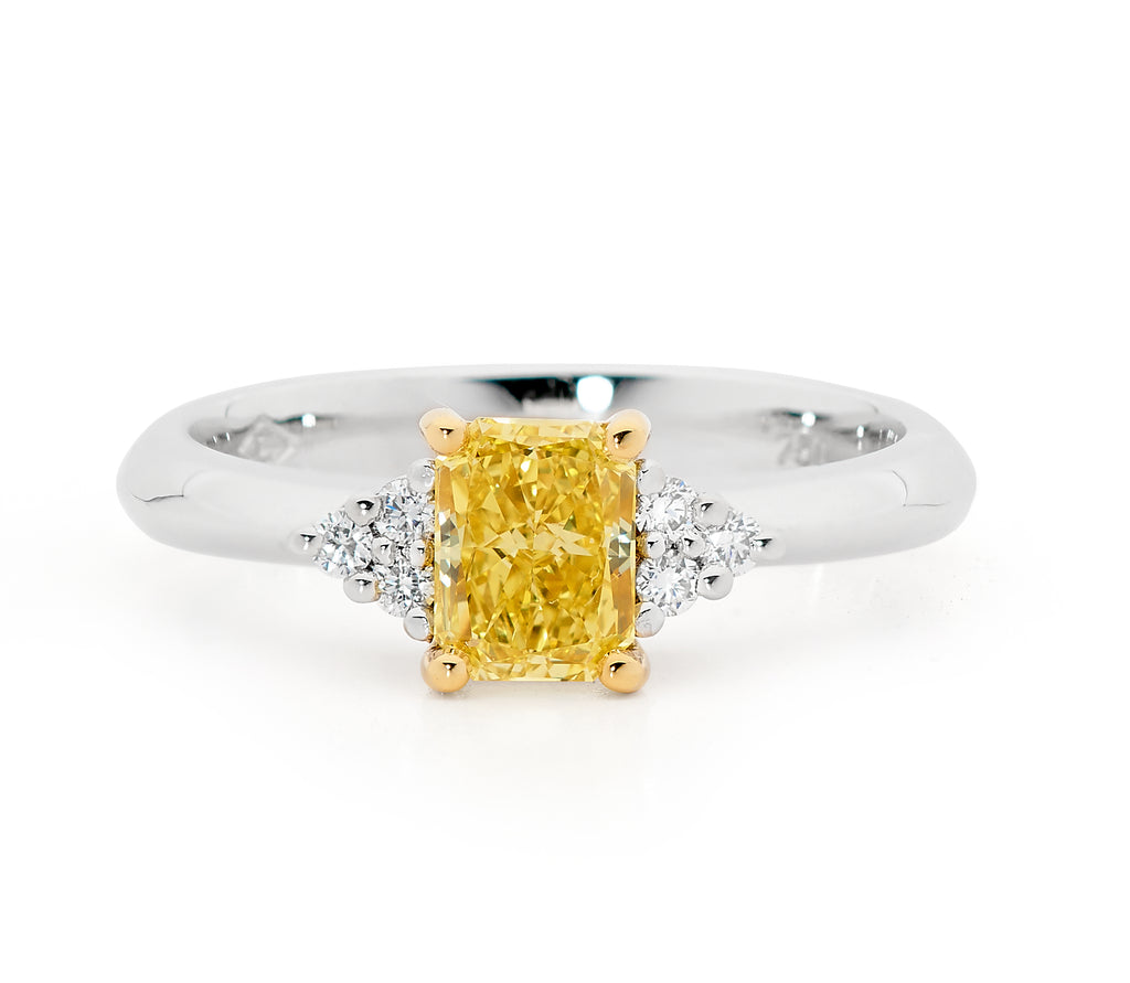 Yellow diamond on sale ring price