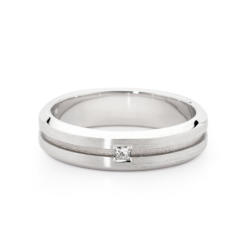 Gold and diamond mens ring – Linneys Jewellery