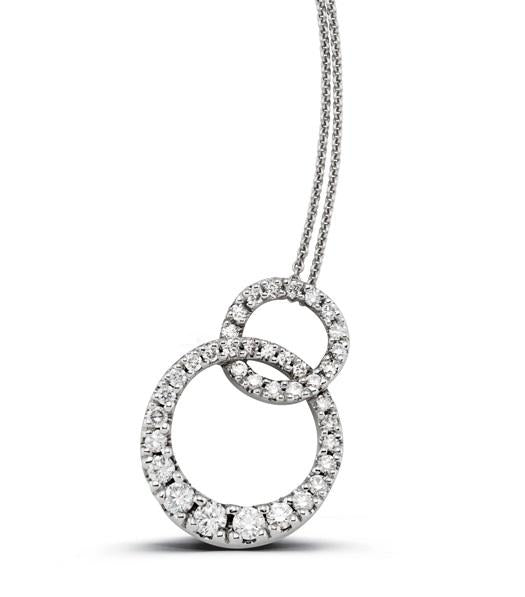 Interlocking Love Circles Diamond Pendant online jewellery shop buy jewellery online jewellers in perth perth jewellery stores wedding jewellery australia diamonds for sale perth