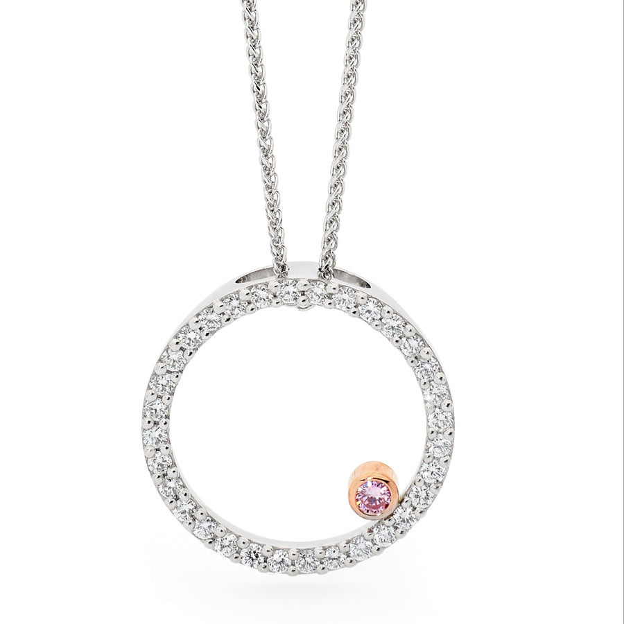 diamonds perth Circular Pink & White Diamond Pendant perth jewellers White Gold Pendant Perth perth jewellery stores australian jewellery designers online jewellery shop perth jewellery shop jewellery shops perth perth jewellers jewellery perth jewellers in perth diamond jewellers perth bridal jewellery australia