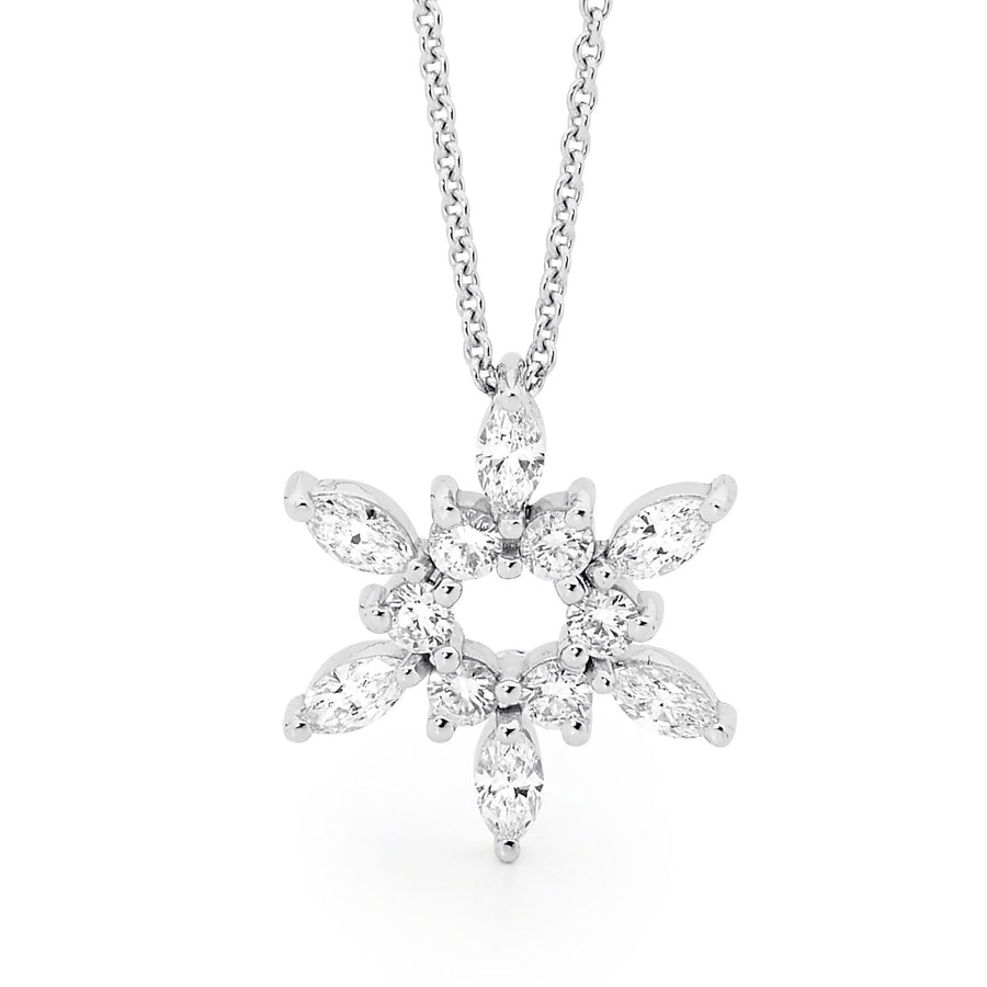Snowflake Diamond Pendant jewellery stores perth perth jewellery stores australian jewellery designers online jewellery shop perth jewellery shop jewellery shops perth perth jewellers jewellery perth jewellers in perth diamond jewellers perth bridal jewellery australia pearl jewellery australian pearls diamonds and pearls perth