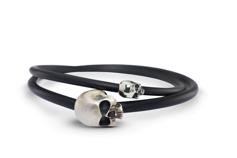 Sterling Silver Skull bangles (Small Skull & Large Skull Versions) jewellery stores perth perth jewellery stores australian jewellery designers online jewellery shop perth jewellery shop jewellery shops perth perth jewellers jewellery perth jewellers in perth mens jewellery perth