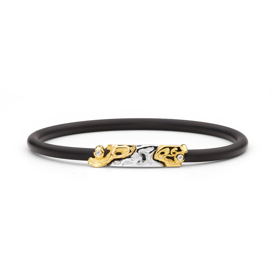‘Manari’ Diamond Neoprene Bangle