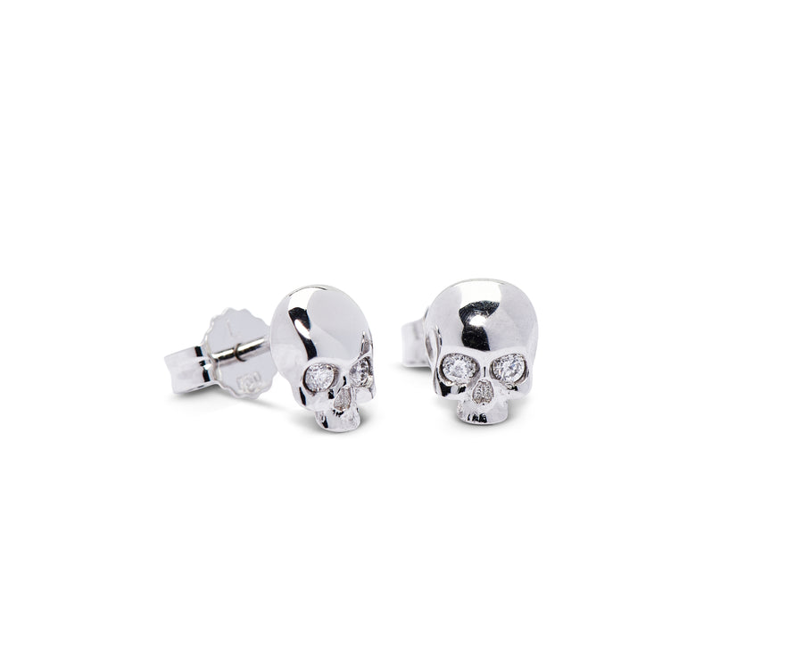 Diamond Skull Earrings Perth online jewellery shop perth jewellery stores jewellery stores perth australian jewellery designers bridal jewellery australia