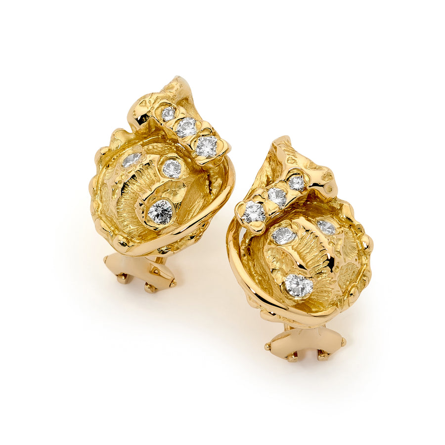 Freeform Diamond Earrings online jewellery shop perth jewellery stores jewellery stores perth australian jewellery designers bridal jewellery australia