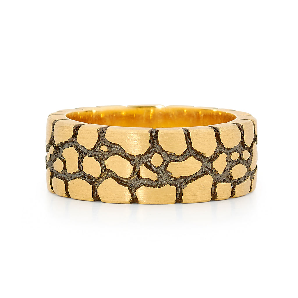 Cobblestone mens ring – Linneys Jewellery1