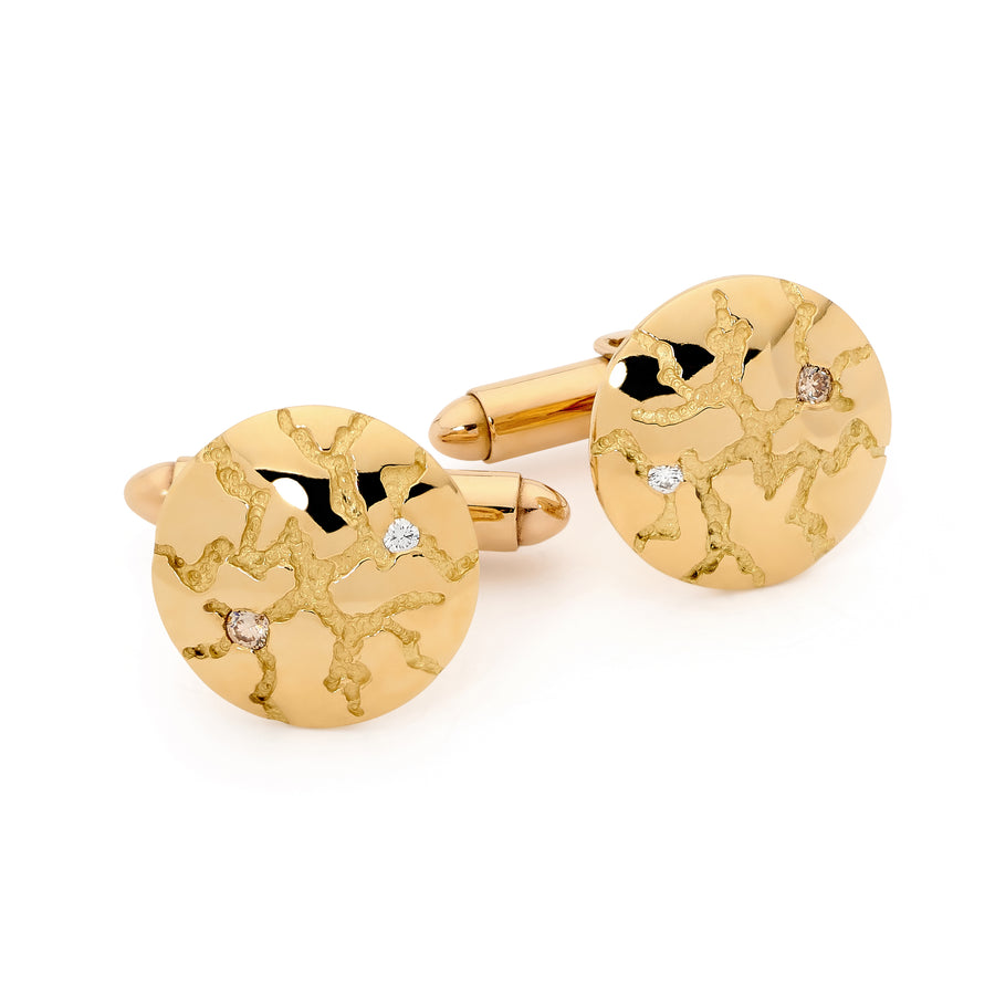 Yellow Gold & Diamond Cufflinks jewellery stores perth perth jewellery stores australian jewellery designers online jewellery shop perth jewellery shop jewellery shops perth perth jewellers jewellery perth jewellers in perth diamond jewellers perth bridal jewellery australia pearl jewellery