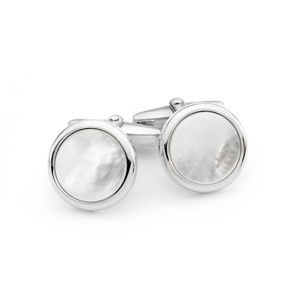 Mother of Pearl Cufflinks Linneys Jewellery