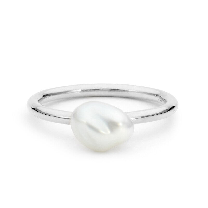 Keshi Pearl Fine Band Ring
