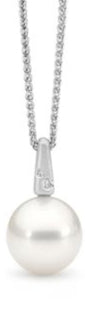 Modern Pearl & Diamond Pendant online jewellery shop buy jewellery online jewellers in perth perth jewellery stores wedding jewellery australia diamonds for sale perth