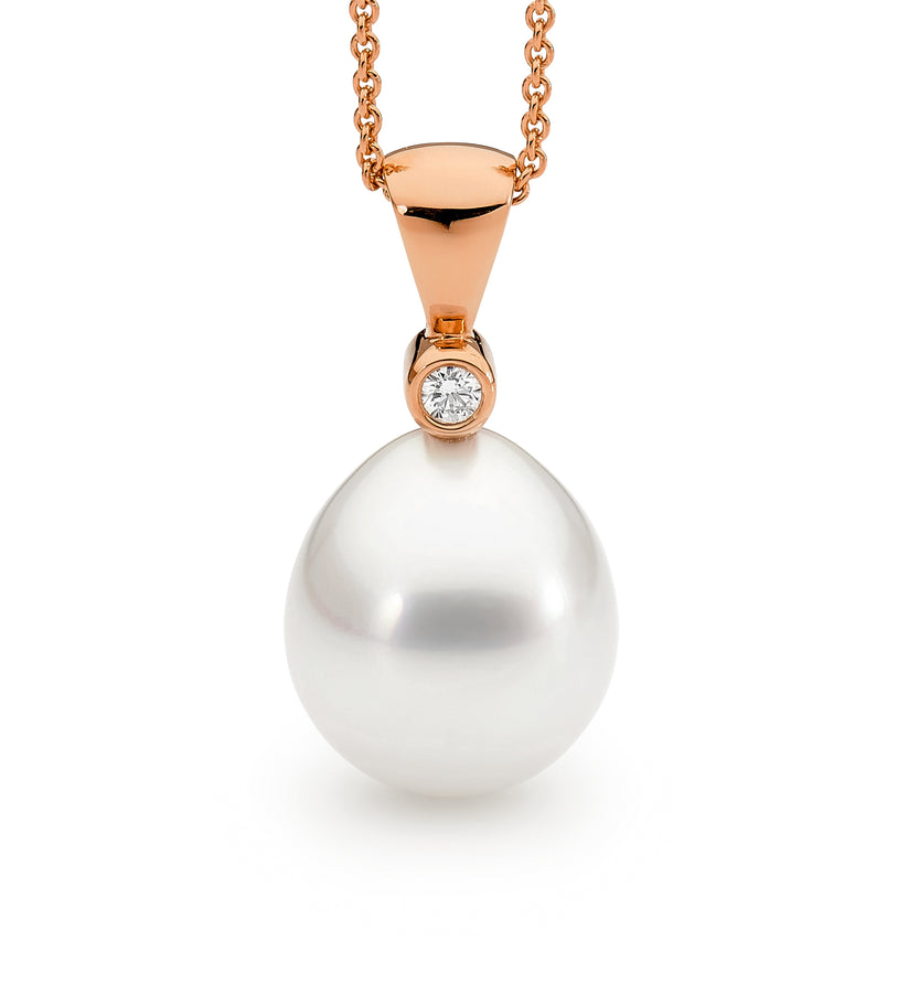 18ct Rose Gold South Sea Pearl & Diamond Pendant Rose White Gold Pendant Perth jewellery stores perth perth jewellery stores australian jewellery designers online jewellery shop perth jewellery shop jewellery shops perth perth jewellers jewellery perth jewellers in perth diamond jewellers perth bridal jewellery australia pearl jewellery australian pearls diamonds and pearls perth