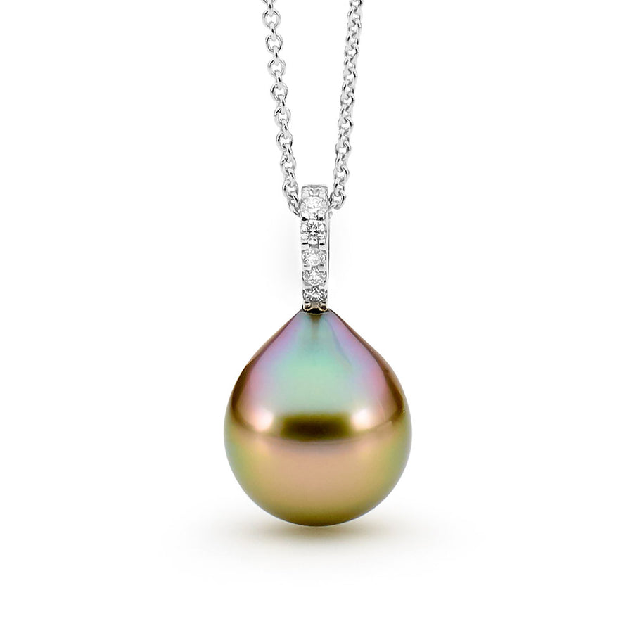 Claw Set Pearl and Diamond Pearl Pendant australian jewellery designers online jewellery shop perth jewellery shop jewellery shops perth perth jewellers jewellery perth jewellers in perth diamond jewellers perth bridal jewellery australia pearl jewellery