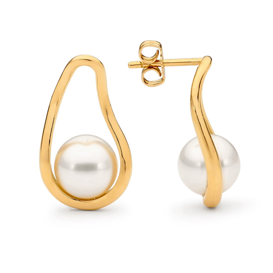 South Sea Pearl Yellow & White Gold Earrings jewellery stores perth perth jewellery stores australian jewellery designers online jewellery shop perth jewellery shop jewellery shops perth perth jewellers jewellery perth jewellers in perth diamond jewellers perth bridal jewellery australia pearl jewellery australian pearls diamonds and pearls perth