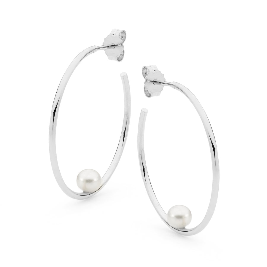 Australian Pearl Hoop Silver Earrings Perth jewellery stores perth perth jewellery stores australian jewellery designers online jewellery shop perth jewellery shop jewellery shops perth perth jewellers jewellery perth jewellers in perth diamond jewellers perth bridal jewellery australia pearl jewellery australian pearls diamonds and pearls perth