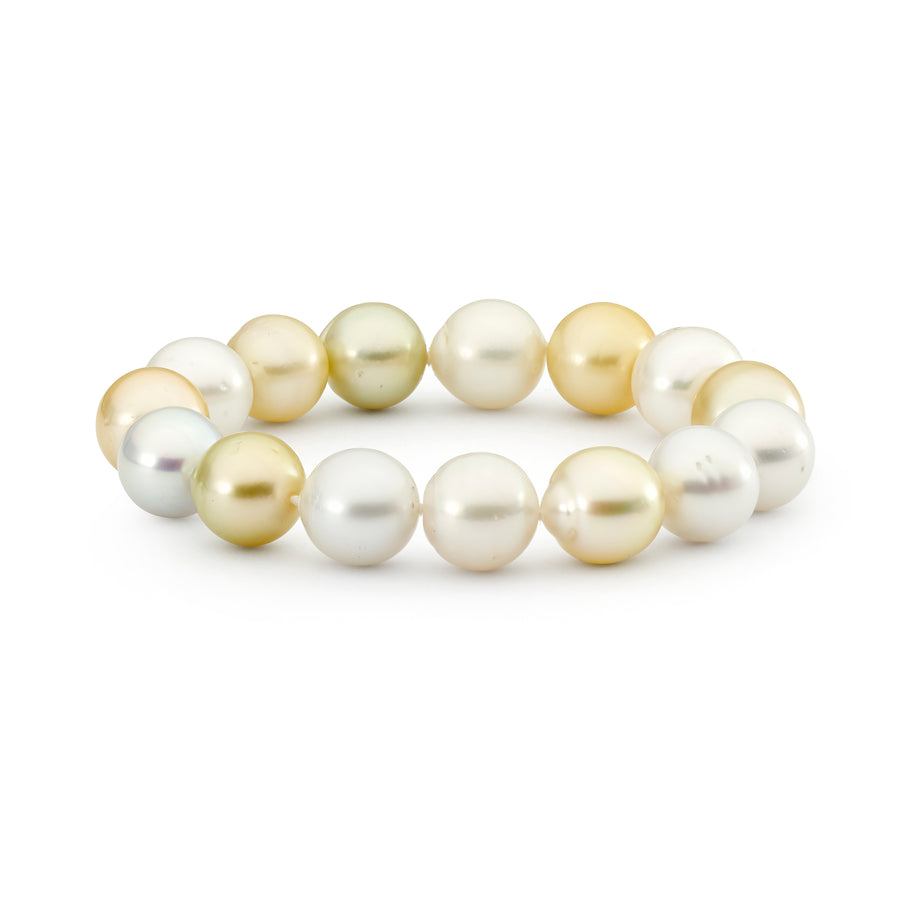 Oval Golden Pearl Bracelet