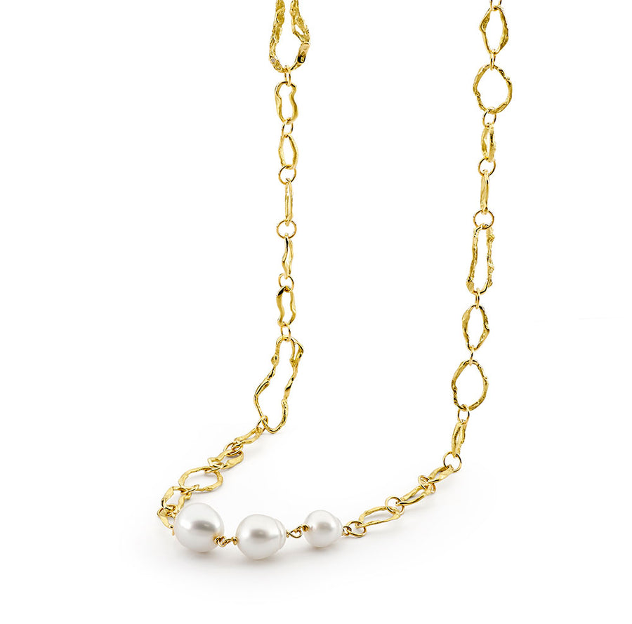 Freeform Link with Three Pearls