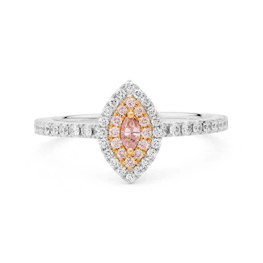 Marquise Pink Diamond Ring