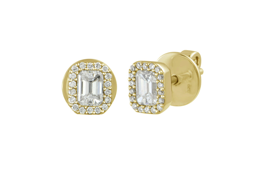 'Ella' diamond earring studs
