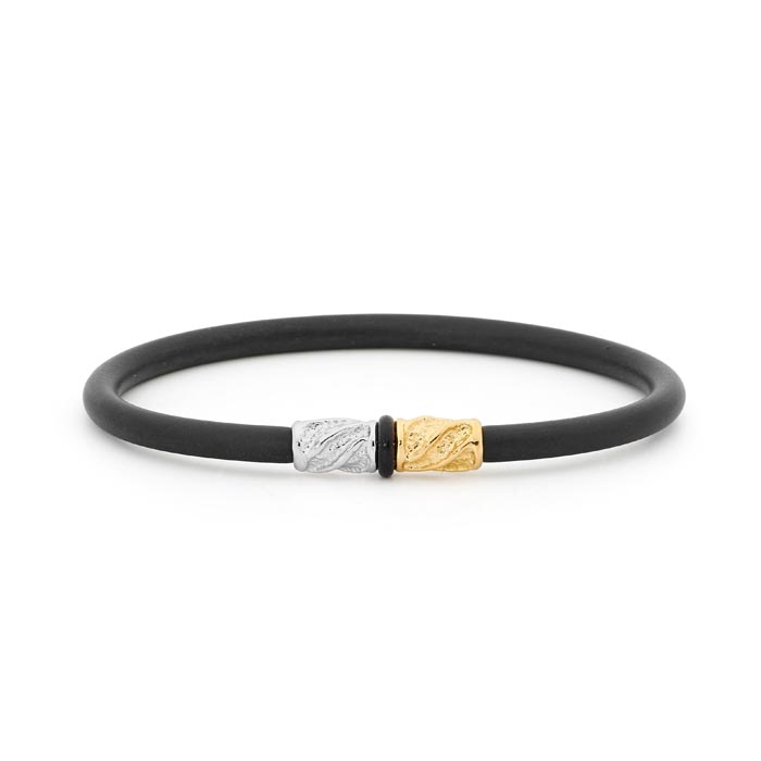 Indian Ocean Men's Silver Bangle
