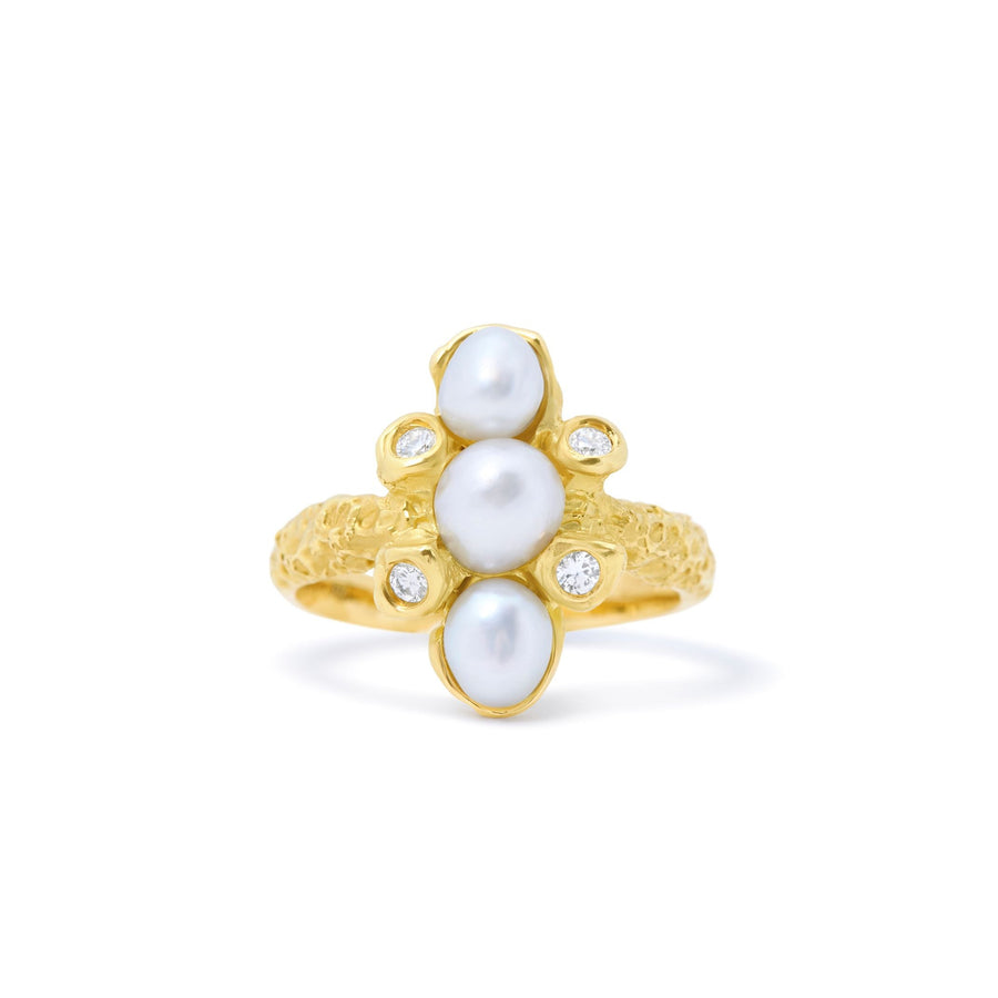 'Pearls Embrace' South Sea Pearl ring
