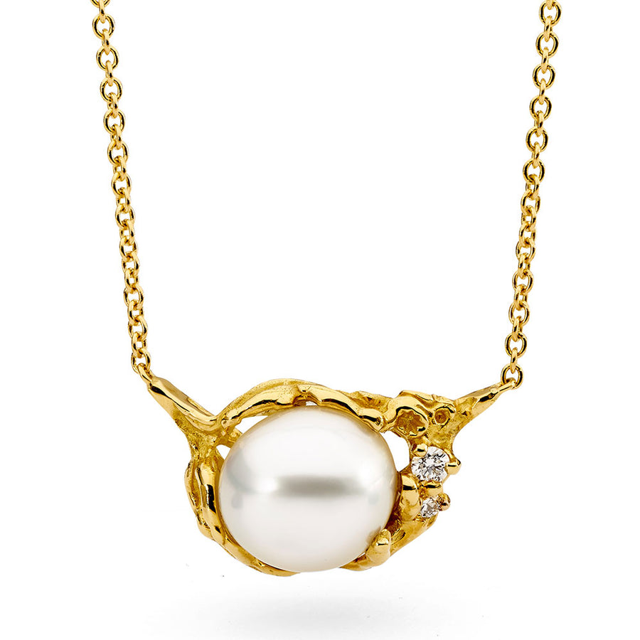 Australian South Sea Pearl & Diamond Necklace